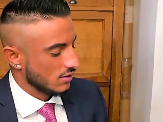 Muscle gay anal sex with facial